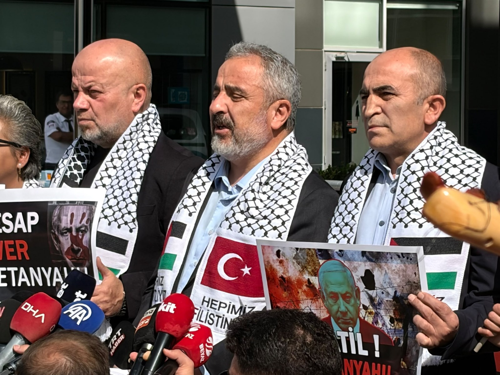 Türkiye Basın Federasyonu Katil Netanyahu’yu Kınadı