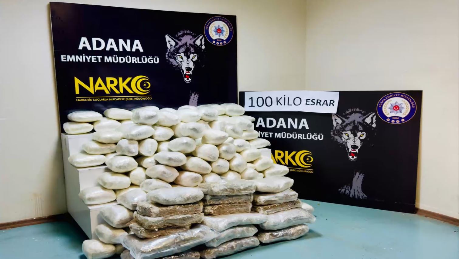 Adana’da Narkotik Operasyonu: 100 Kilo Esrar Ele Geçirildi