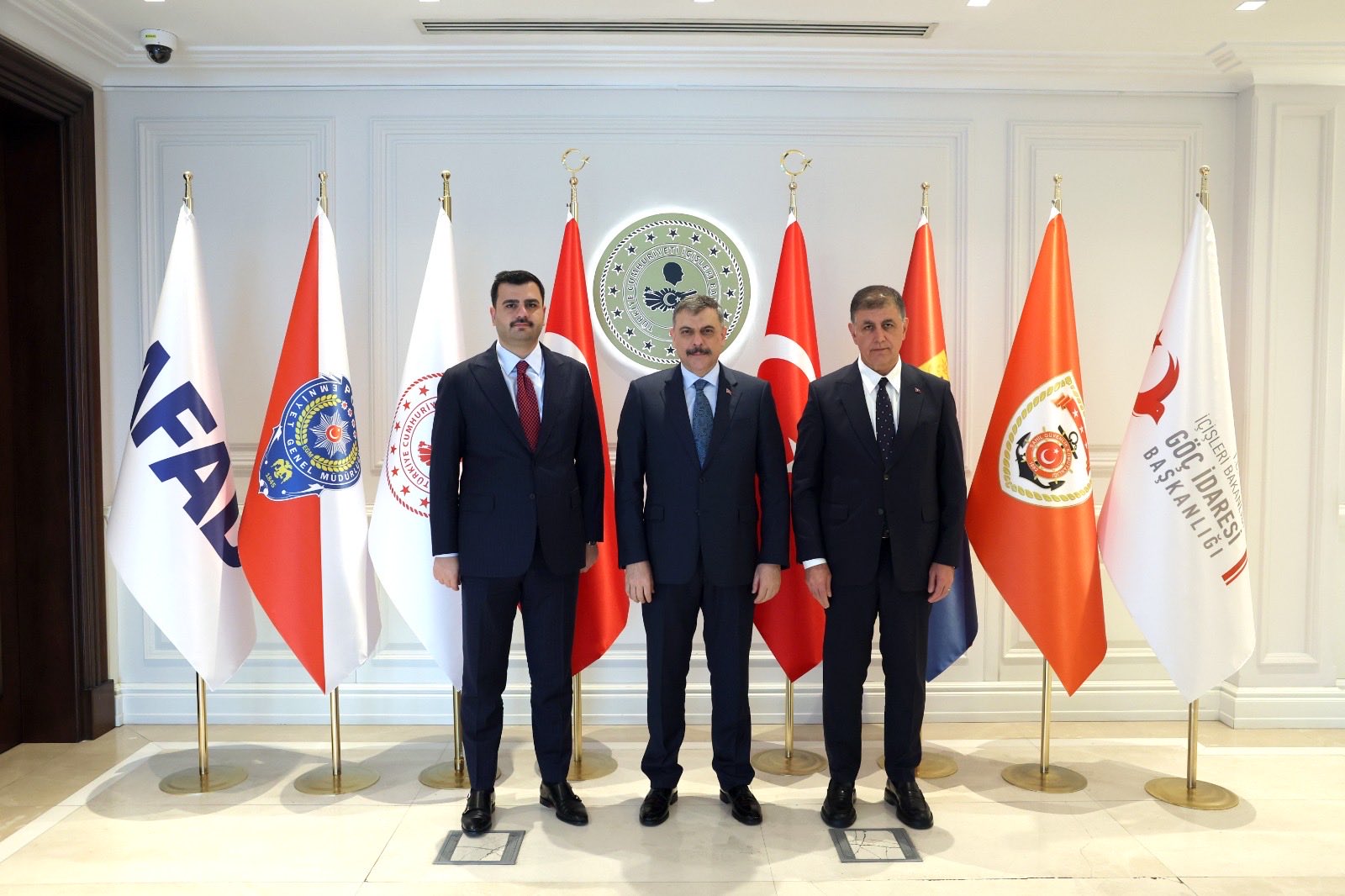 İçişleri Bakanı Mustafa Çiftçi, Eyüp Kadir İnan ve Cemil Tugay’ı Kabul Etti