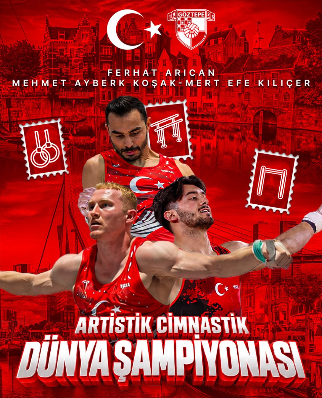 Milli Cimnastikçiler Hollanda’da Madalya Mücadelesine Çıkıyor