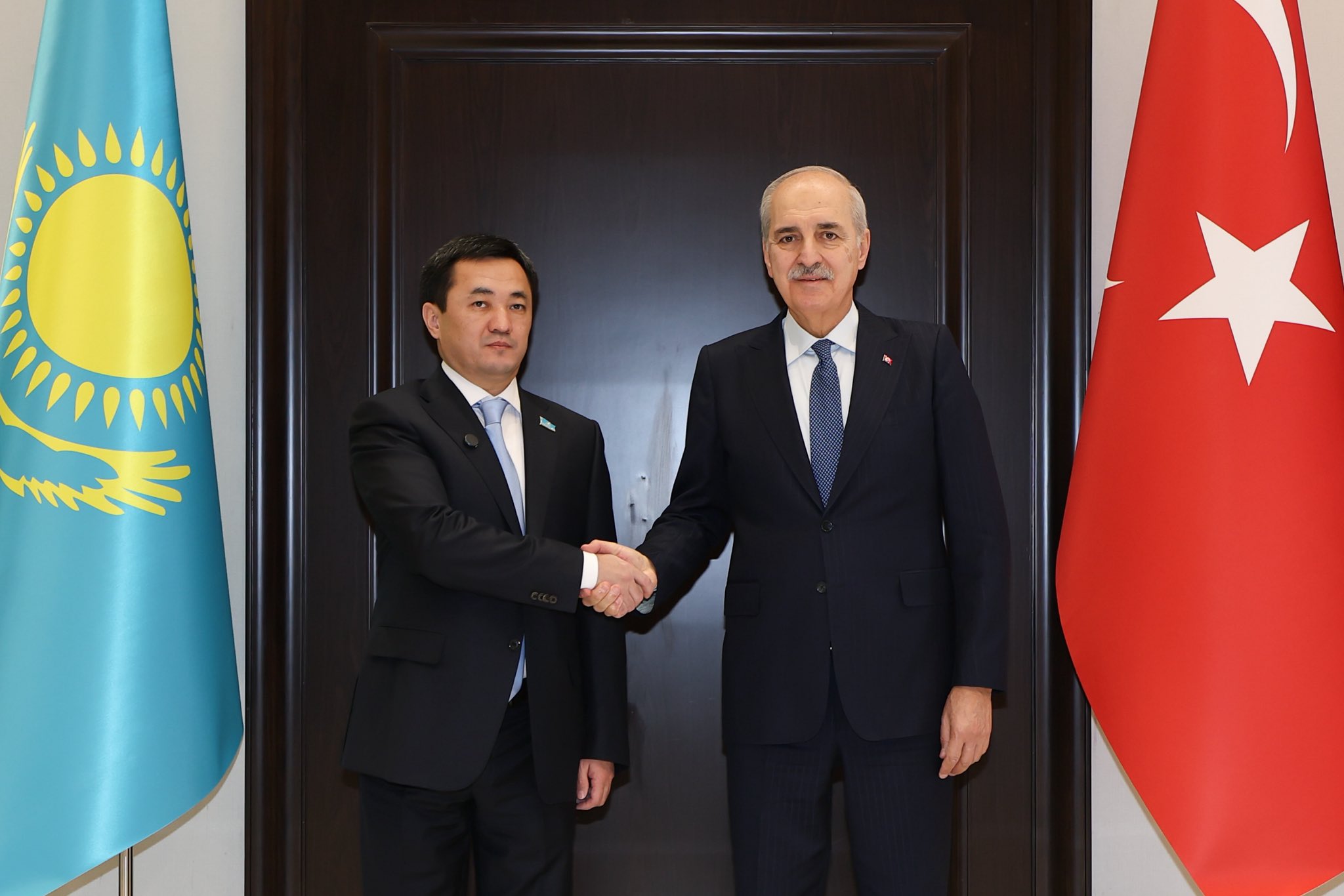 TBMM Başkanı Kurtulmuş Kazakistan Kurultay Başkanı Dadebay İle Görüştü