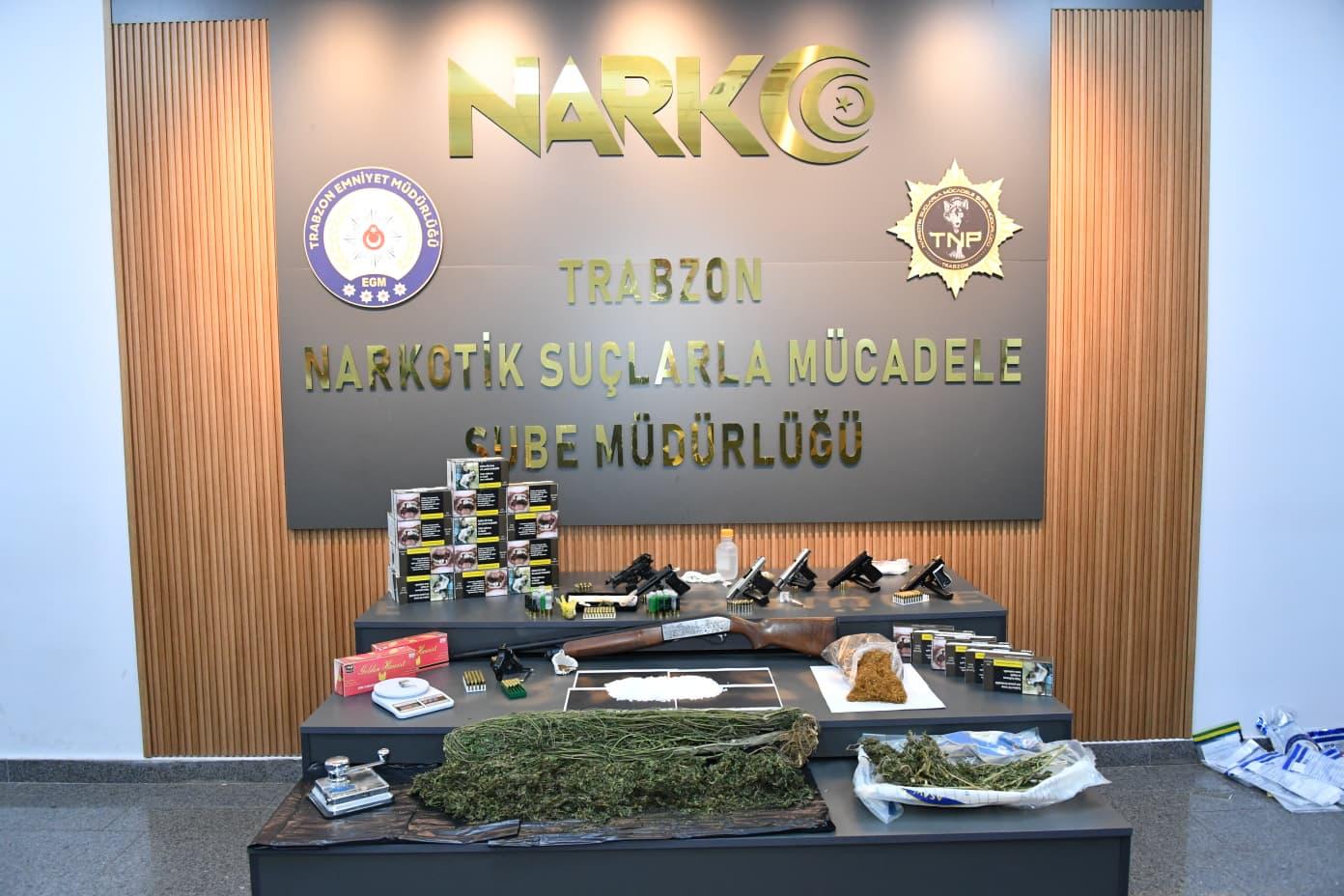 Trabzon Merkezli 7 İlçede Narkotik Operasyonu: 45 Gözaltı